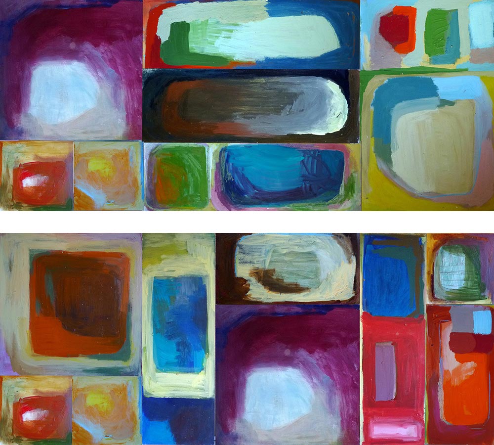 2012.  Tableau modulable support 90cmx210cm